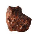 Ungrouped iron meteorite from MBS meteorite brand, showing textured metallic surface and natural irregular shape, weighs 5.62g.