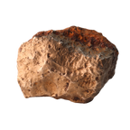 Ungrouped iron meteorite Mdeïné 003 from MBS Meteorite, showing its dark, textured surface and metallic details.