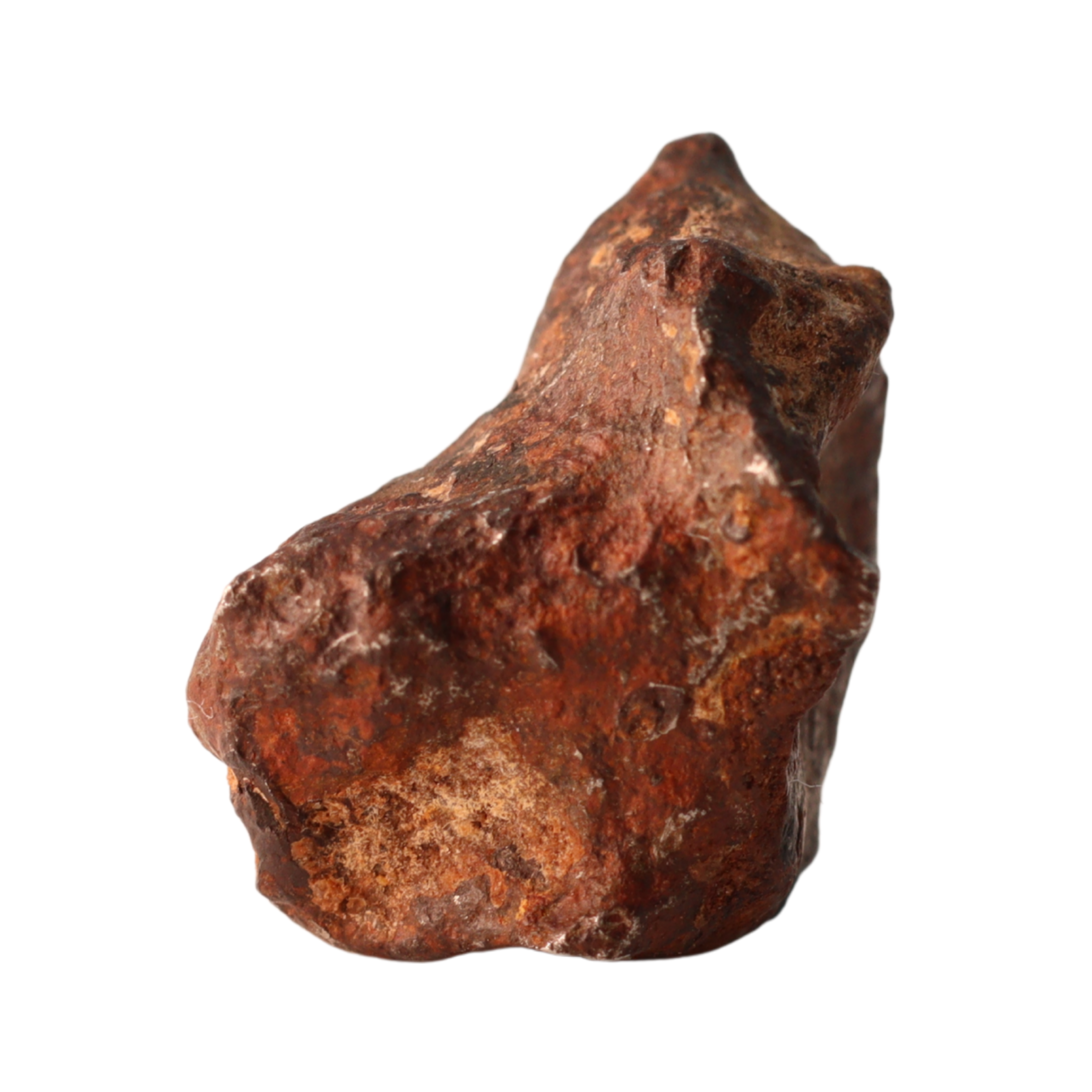 Ungrouped iron meteorite from MBS Meteorite, weighing 5.62g, with a textured metallic surface and irregular shape.