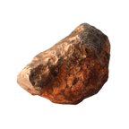 Ungrouped iron meteorite Mdeïné 003 by MBS Meteorite, showing textured, metallic surface with natural crystalline patterns, 24.42g