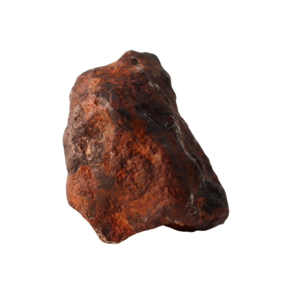 Ungrouped iron meteorite NWA14960 by MBS Meteorite, weighing 5.62g, shown in close-up with metallic surface details.