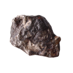 Golden MBS Meteorite Mdeïné 003 iron meteorite, ungrouped, with a textured surface and metallic luster, shown in the image.