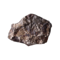 Close-up of rare MBS Meteorite Mdeïné 003 iron meteorite showing textured metallic surface and natural metallic appearance.